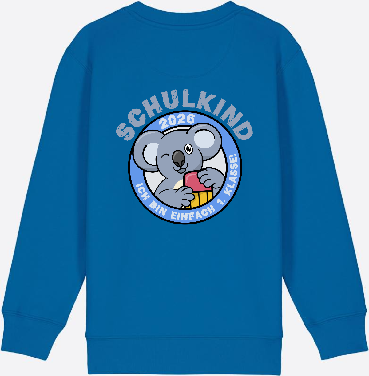 Sweatshirt Schulkind 2026 – 1. Klasse Koala - Royal Blue