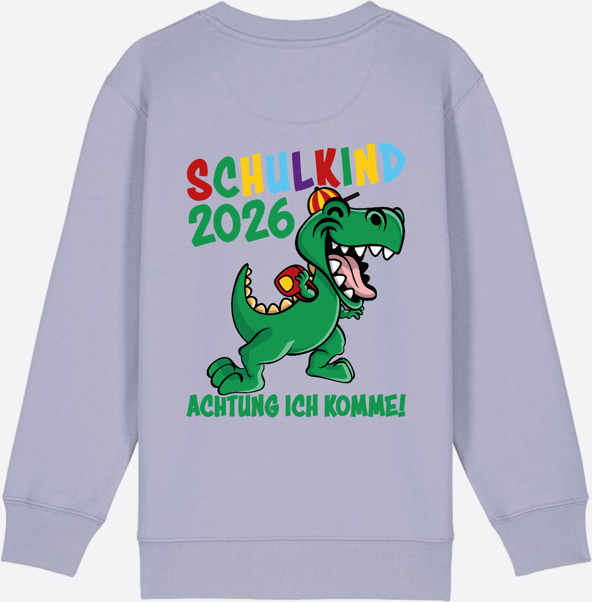 Sweatshirt Schulkind 2026: Achtung ich komme! bunt - Lavender