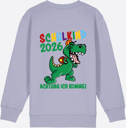 Sweatshirt Schulkind 2026: Achtung ich komme! bunt - Lavender