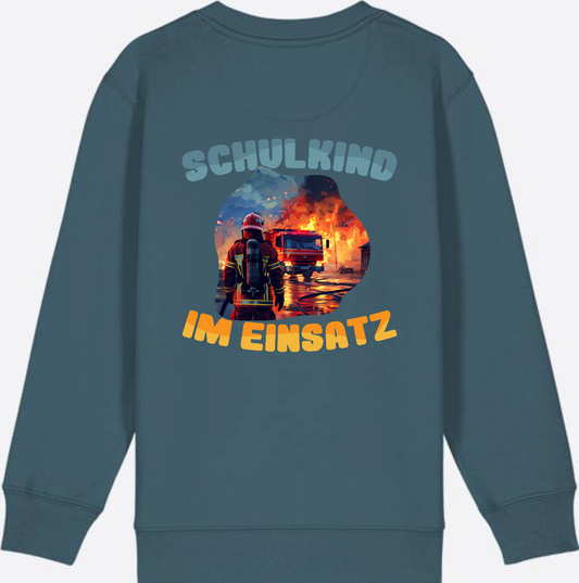 Sweatshirt Schulkind im Einsatz – Feuerwehr zur Einschulung - Stargazer