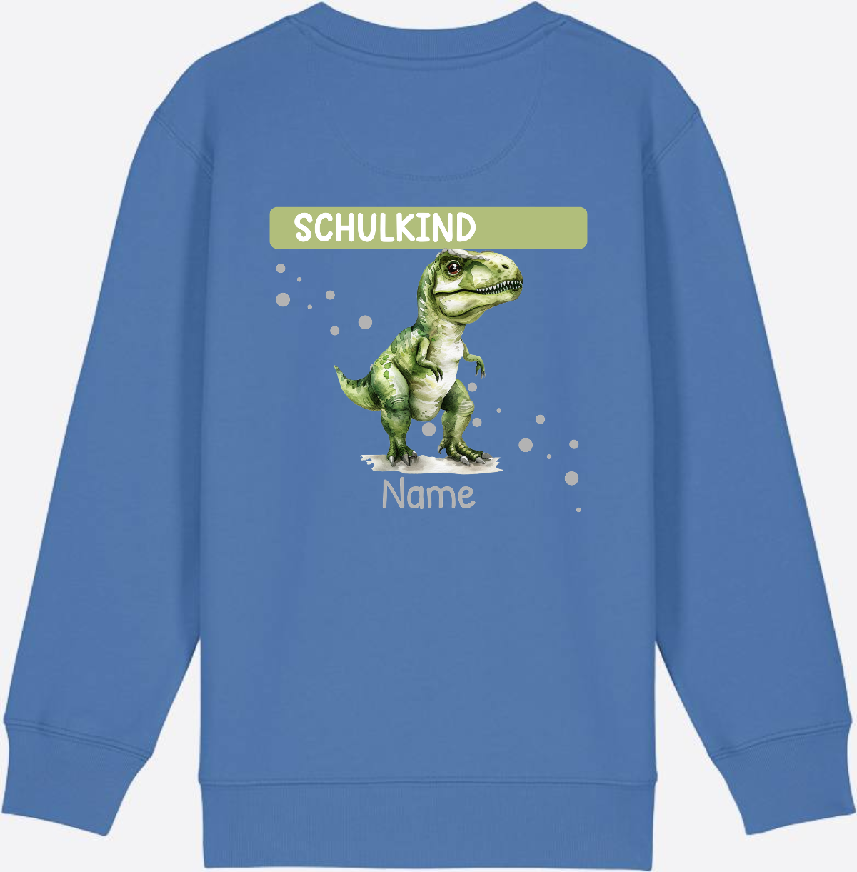 Sweatshirt zur Einschulung – Geschenk mit Namen personalisiert - Bright Blue