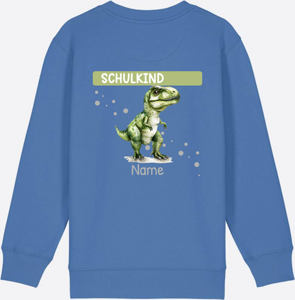Sweatshirt zur Einschulung – Geschenk mit Namen personalisiert - Bright Blue