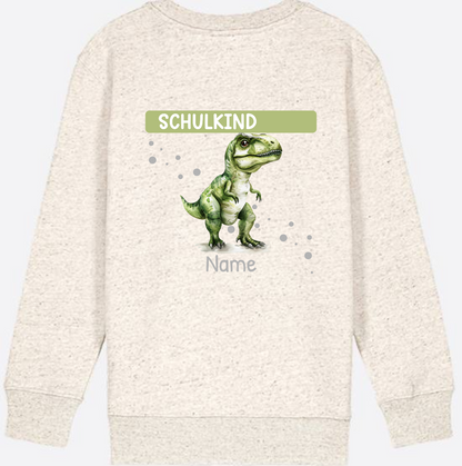 Sweatshirt zur Einschulung – Geschenk mit Namen personalisiert - Natural Raw
