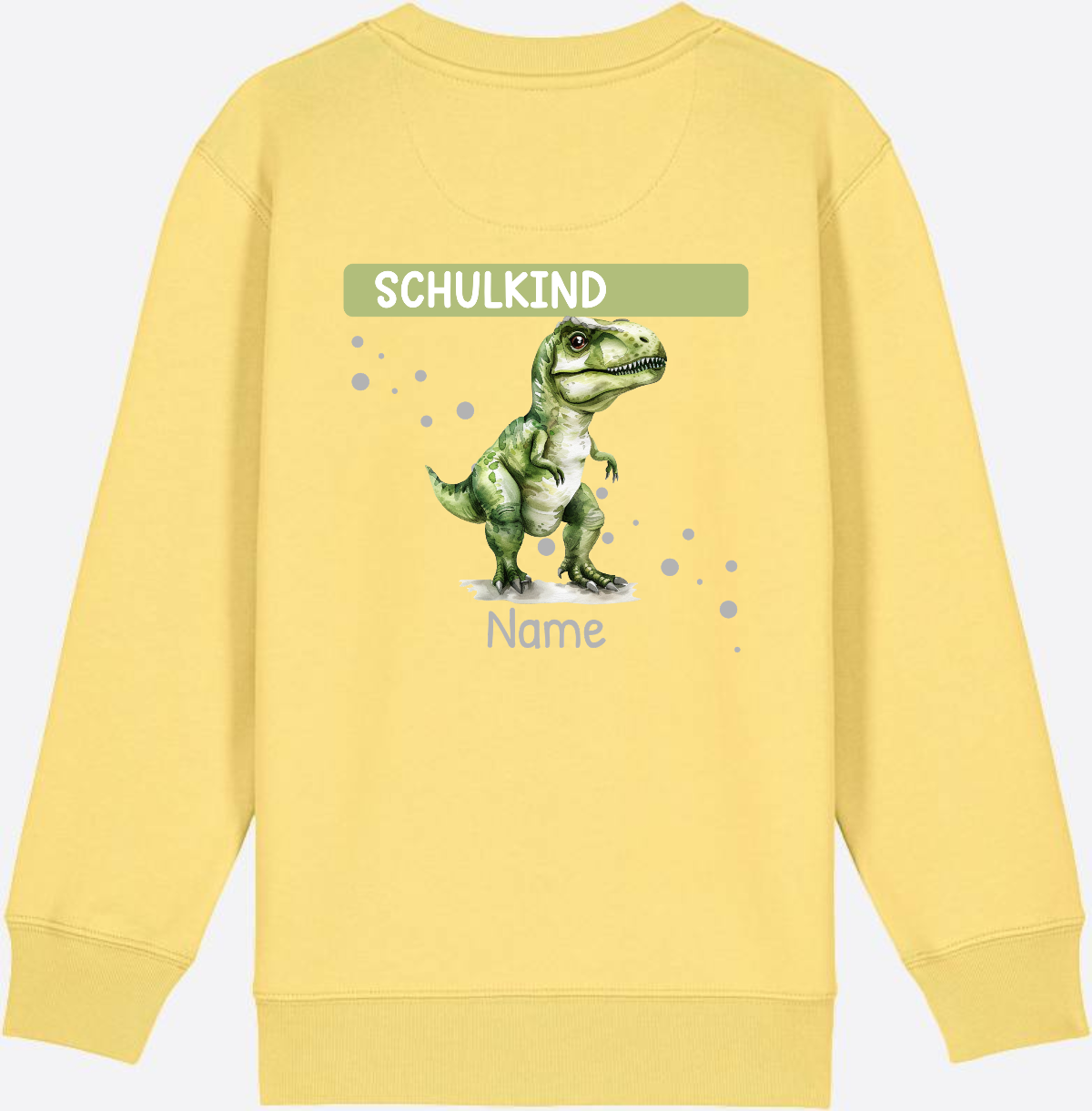 Sweatshirt zur Einschulung – Geschenk mit Namen personalisiert - Viva Yellow