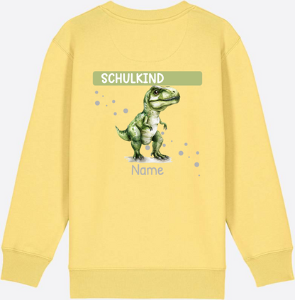 Sweatshirt zur Einschulung – Geschenk mit Namen personalisiert - Viva Yellow