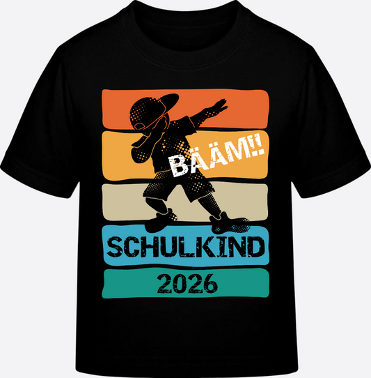 T-Shirt Bääm! Schulkind 2026 – Geschenk zur Einschulung - Black