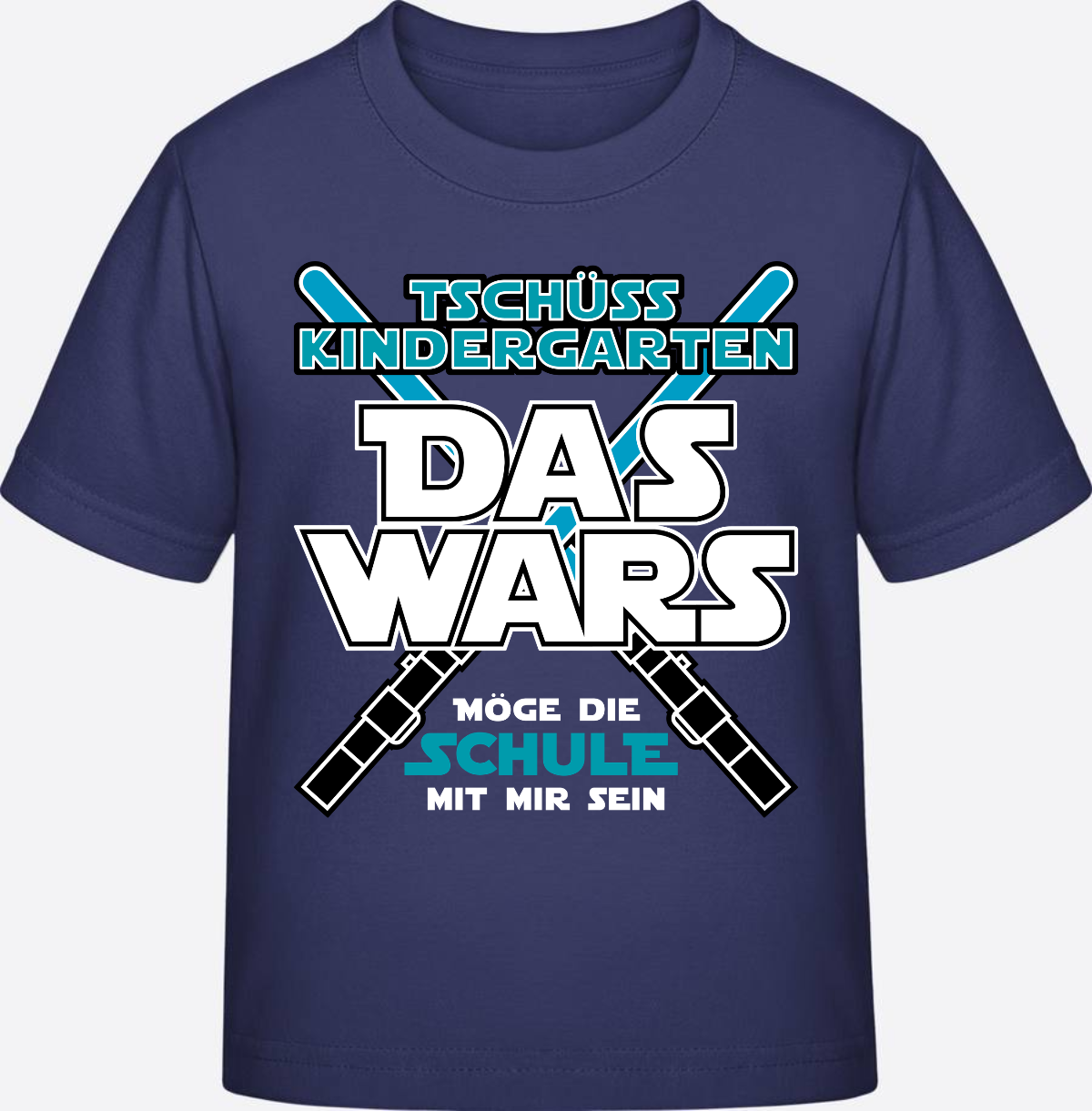T-Shirt Einschulung "Das Wars Kindergarten" mit Wunschnamen - Indigo