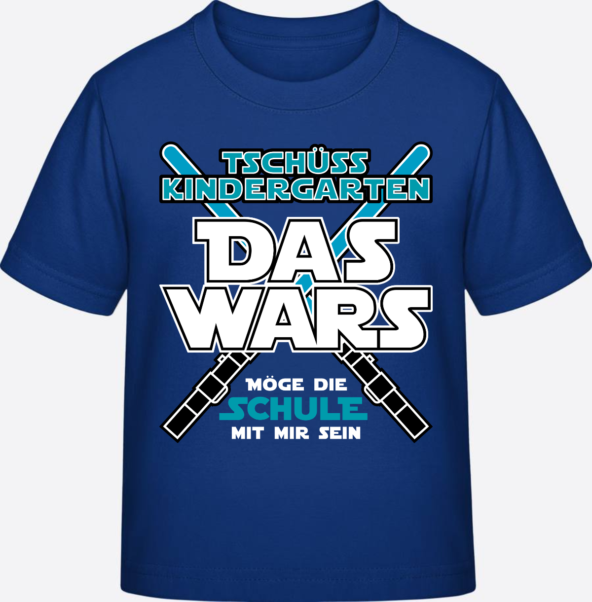 T-Shirt Einschulung "Das Wars Kindergarten" mit Wunschnamen - Royal