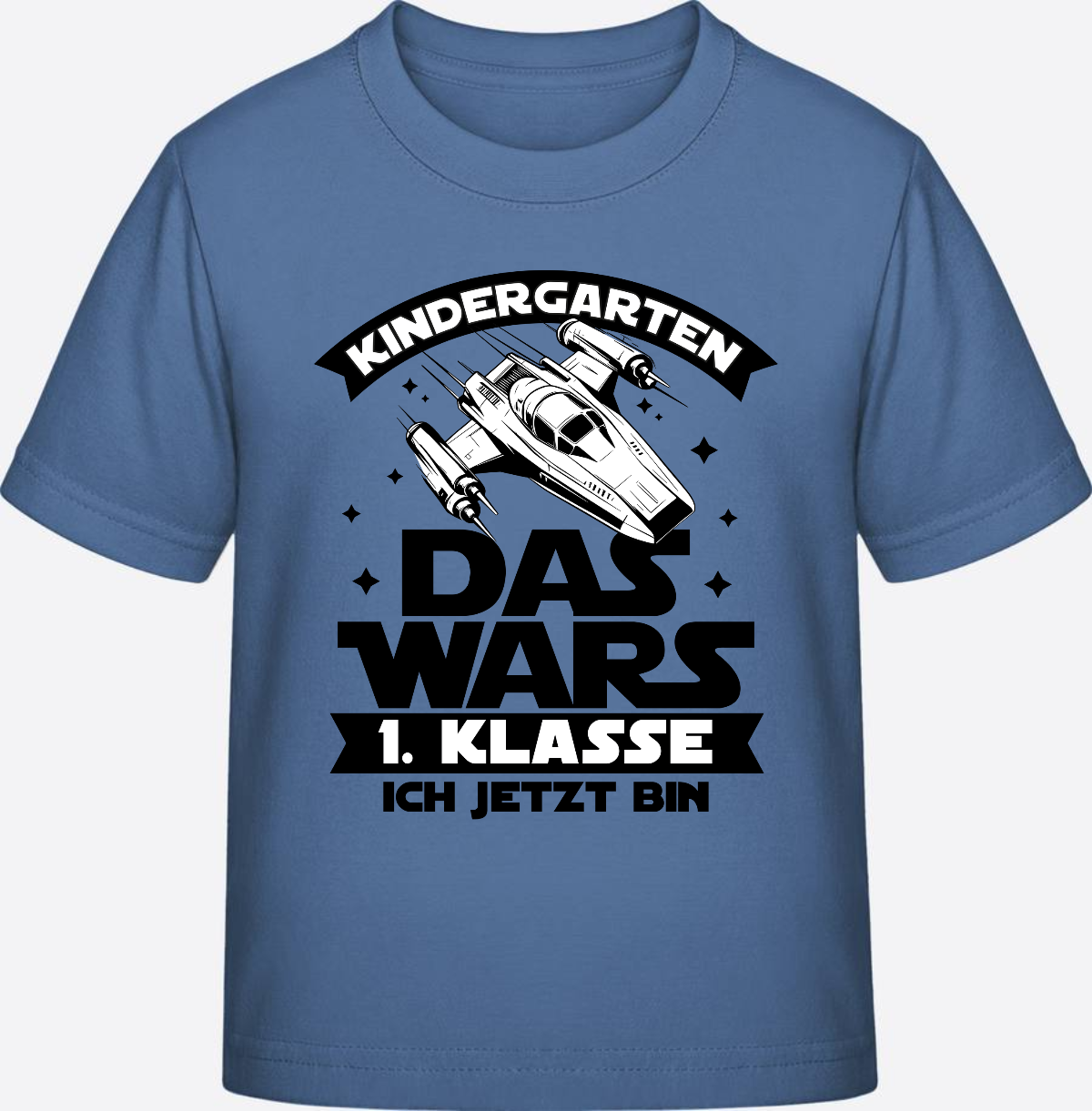 T-Shirt Einschulung Kindergarten Das Wars – Personalisiert - Bright Blue