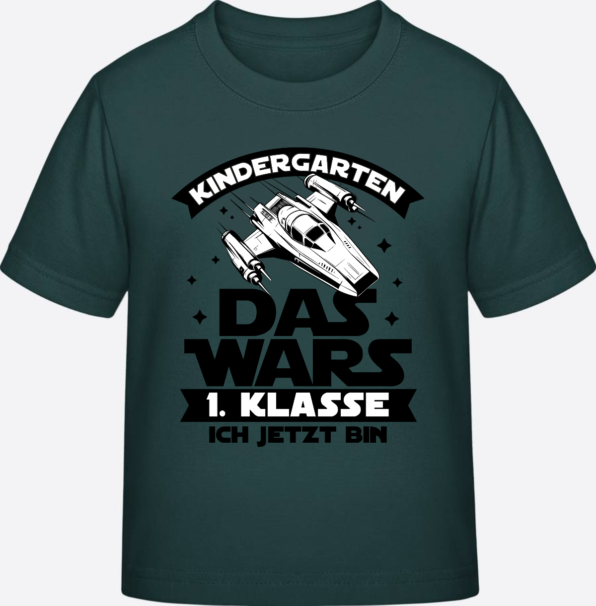 T-Shirt Einschulung Kindergarten Das Wars – Personalisiert - Glazed Green