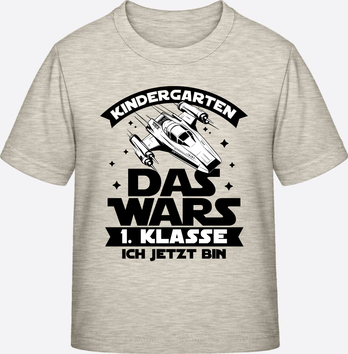 T-Shirt Einschulung Kindergarten Das Wars – Personalisiert - Natural Raw