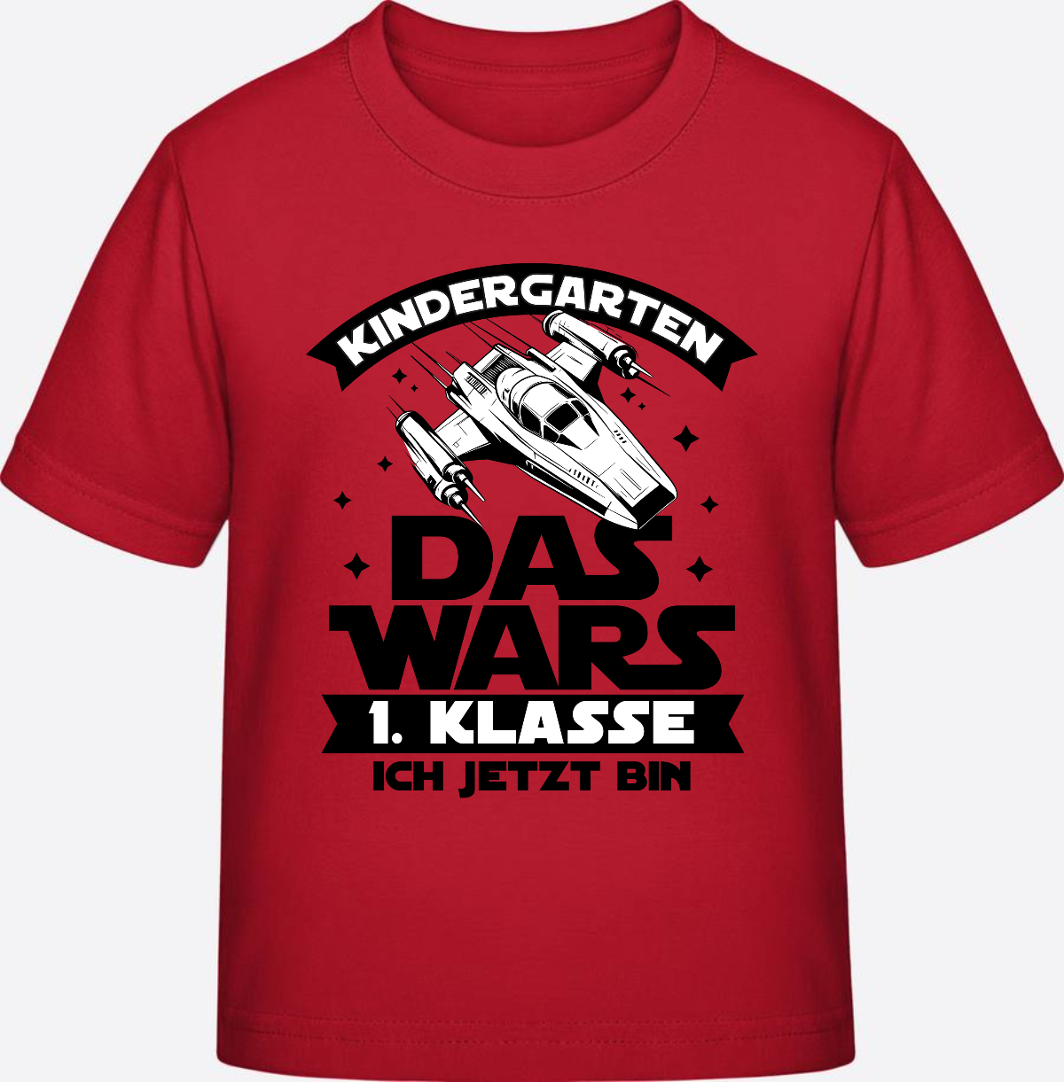 T-Shirt Einschulung Kindergarten Das Wars – Personalisiert - Red