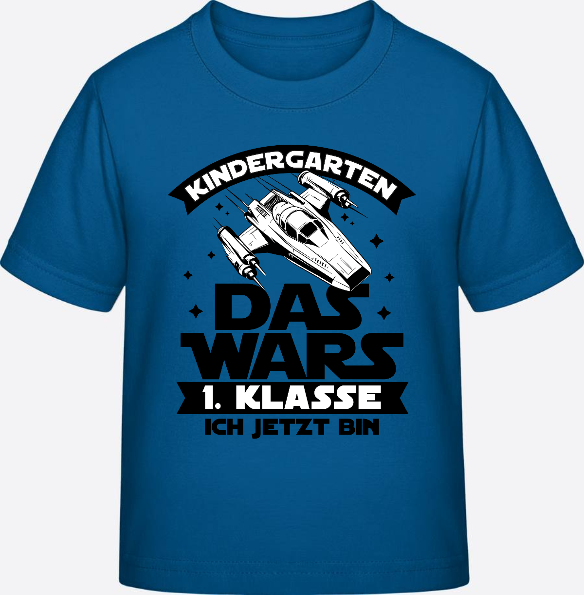 T-Shirt Einschulung Kindergarten Das Wars – Personalisiert - Royal Blue