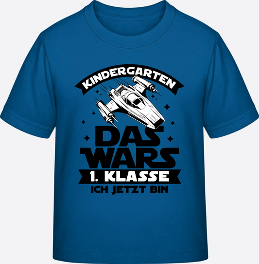 T-Shirt Einschulung Kindergarten Das Wars – Personalisiert - Royal Blue
