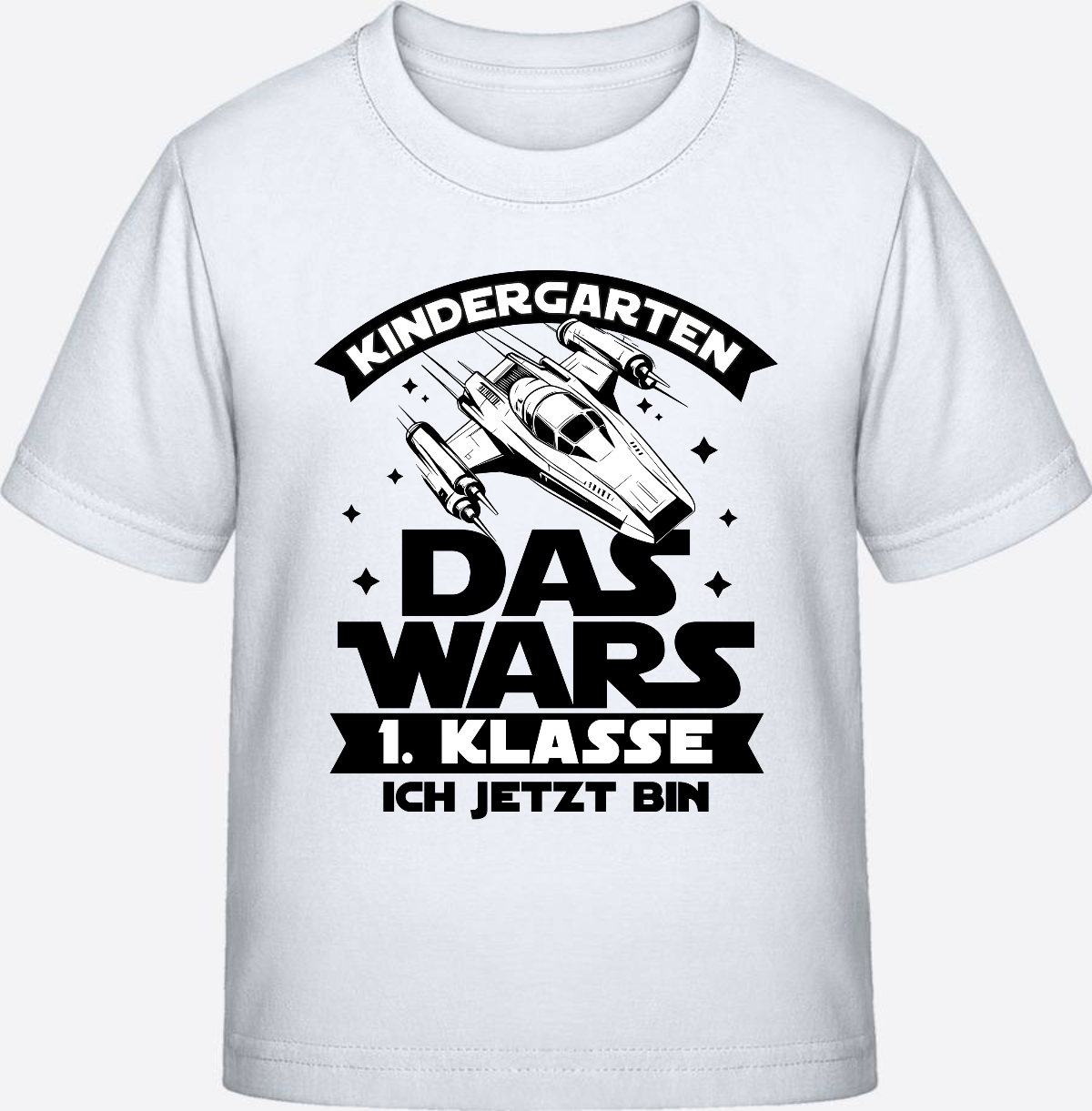 T-Shirt Einschulung Kindergarten Das Wars – Personalisiert - White