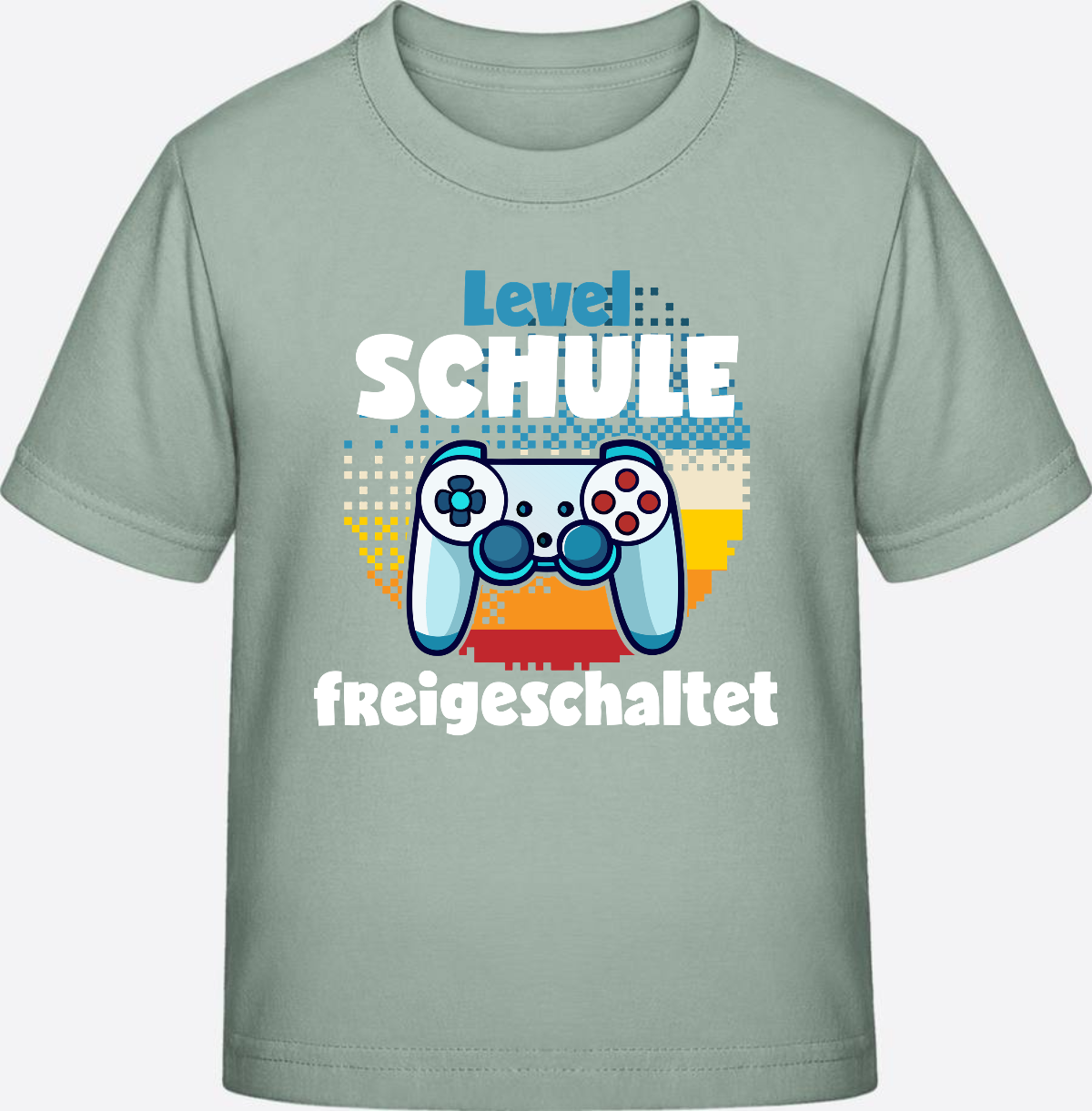 T-Shirt Einschulung: Level Schule freigeschaltet - Aloe