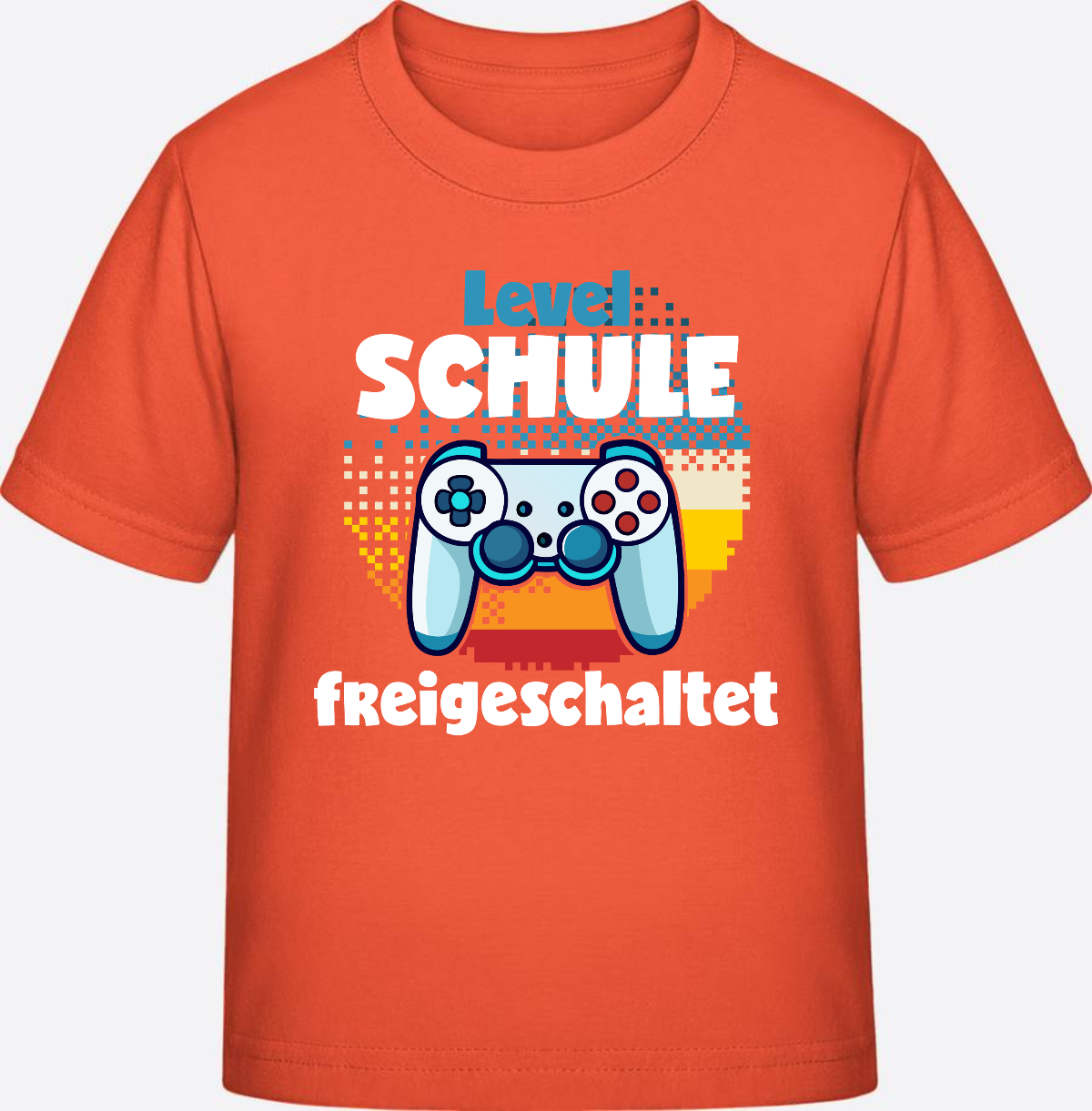 T-Shirt Einschulung: Level Schule freigeschaltet - Fiesta