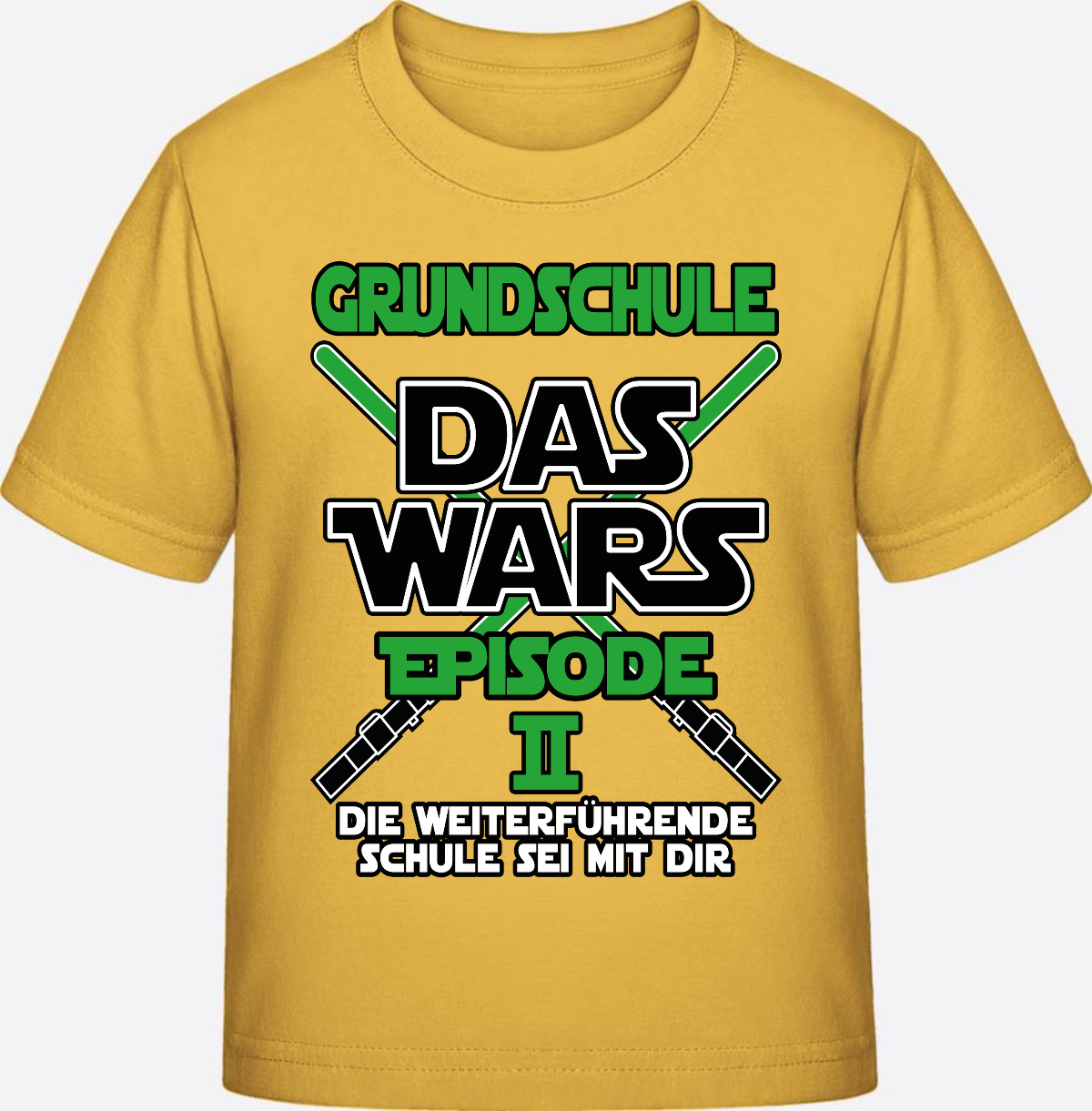 T-Shirt Grundschule Das Wars – Episode 2 personalisiert - Gold