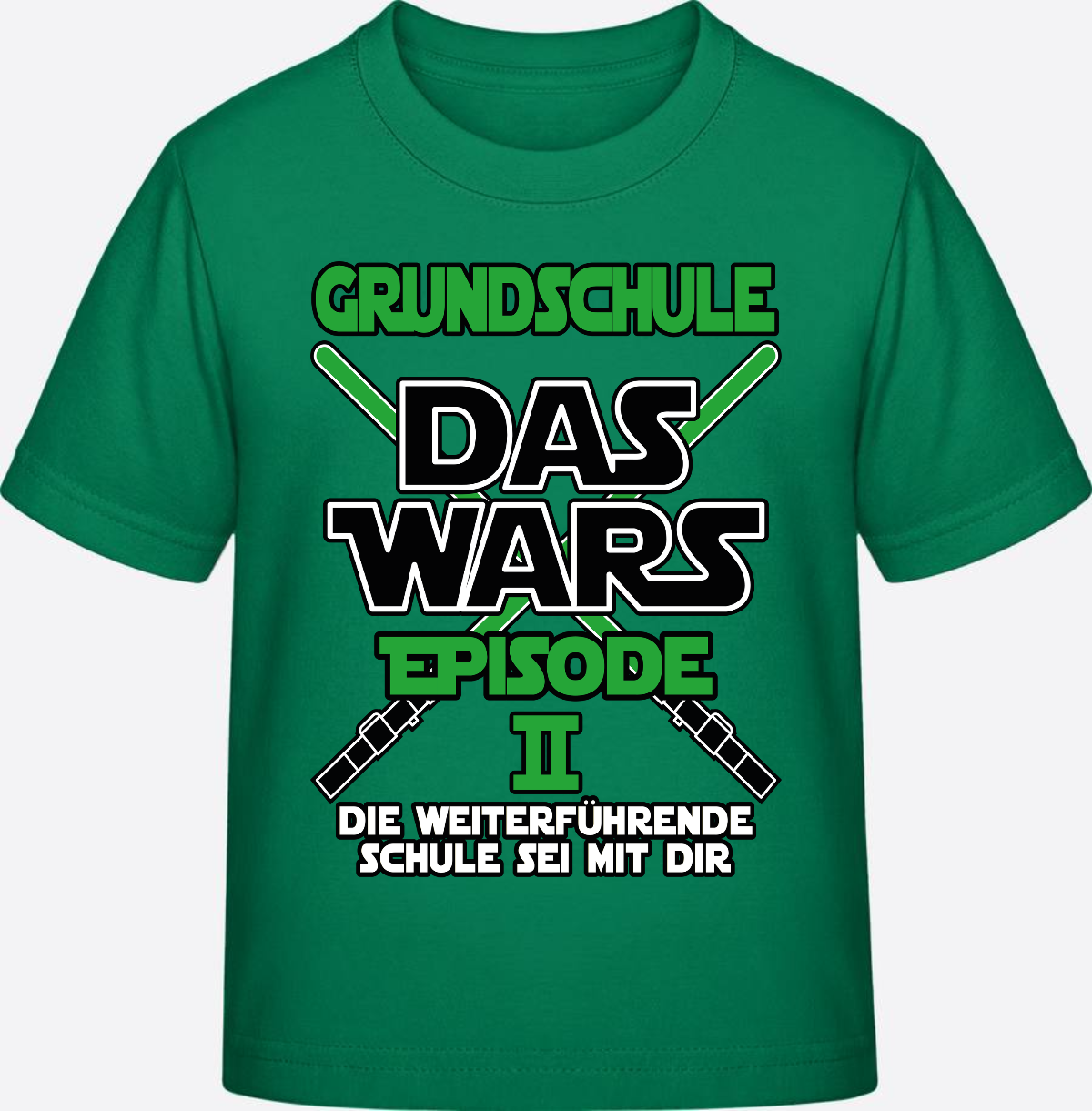 T-Shirt Grundschule Das Wars – Episode 2 personalisiert - Kelly Green