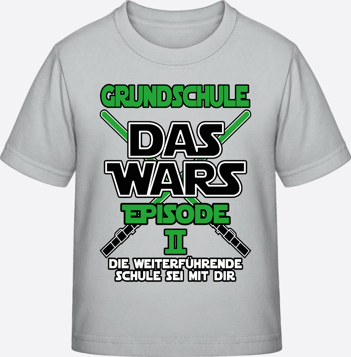 T-Shirt Grundschule Das Wars – Episode 2 personalisiert - Pacific Grey