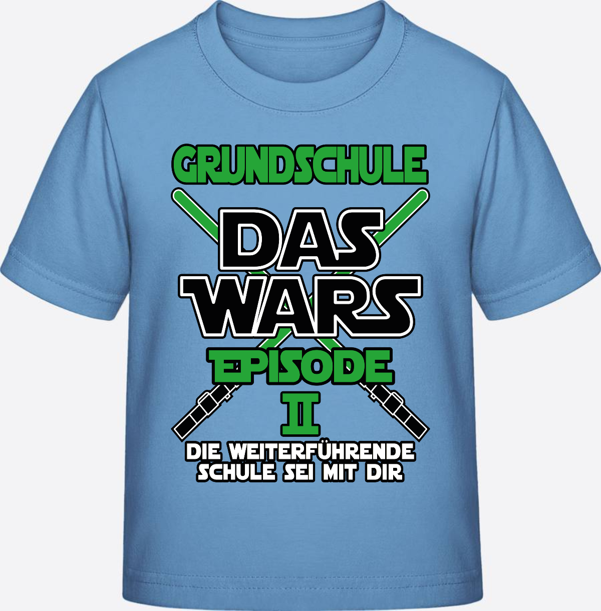 T-Shirt Grundschule Das Wars – Episode 2 personalisiert - Sky Blue