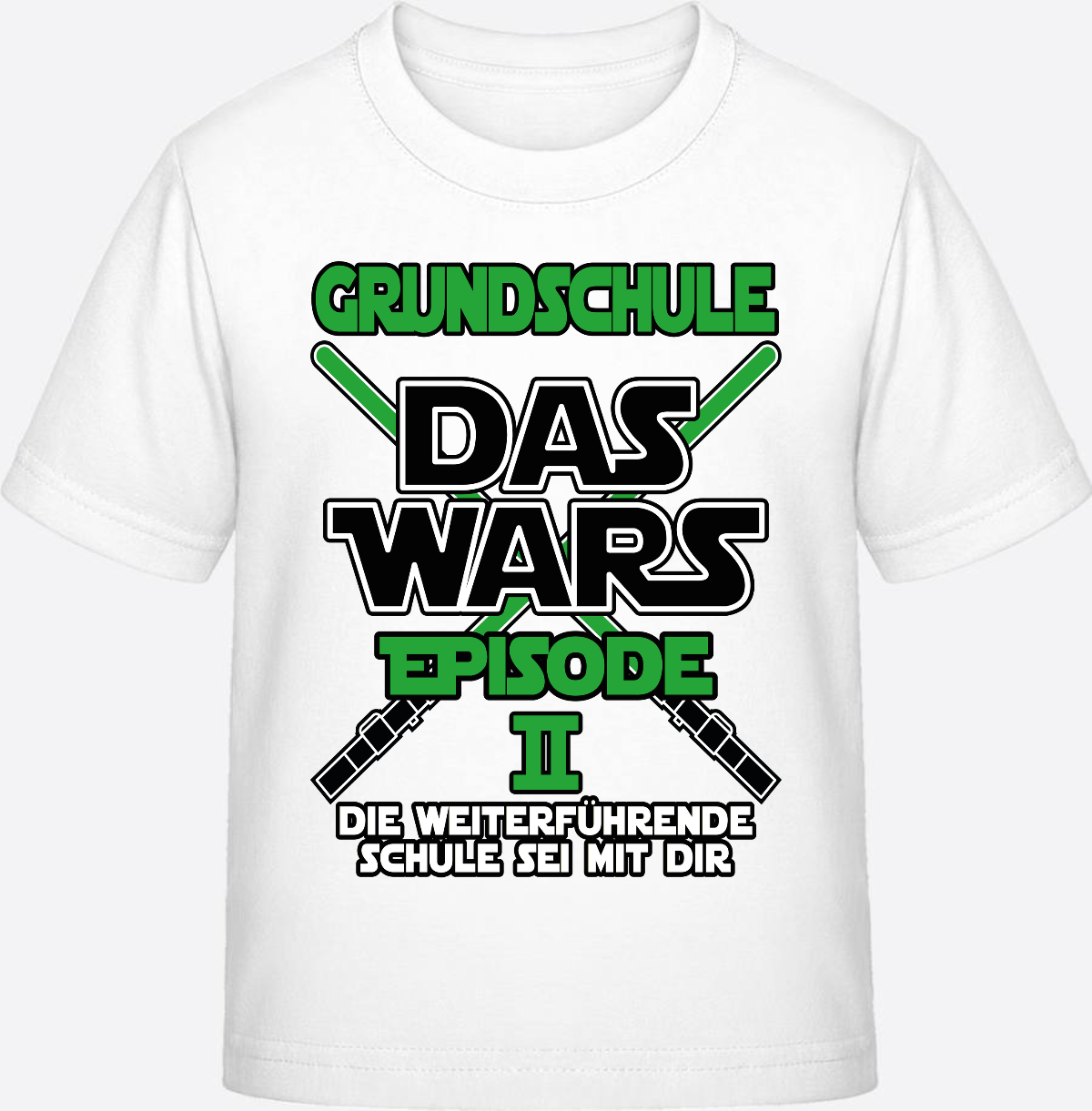 T-Shirt Grundschule Das Wars – Episode 2 personalisiert - White