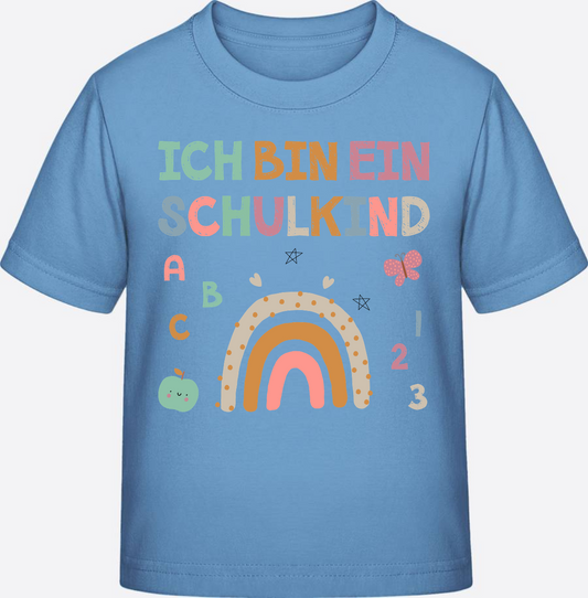 T-Shirt Ich bin ein Schulkind – Geschenk zur Einschulung - Sky Blue
