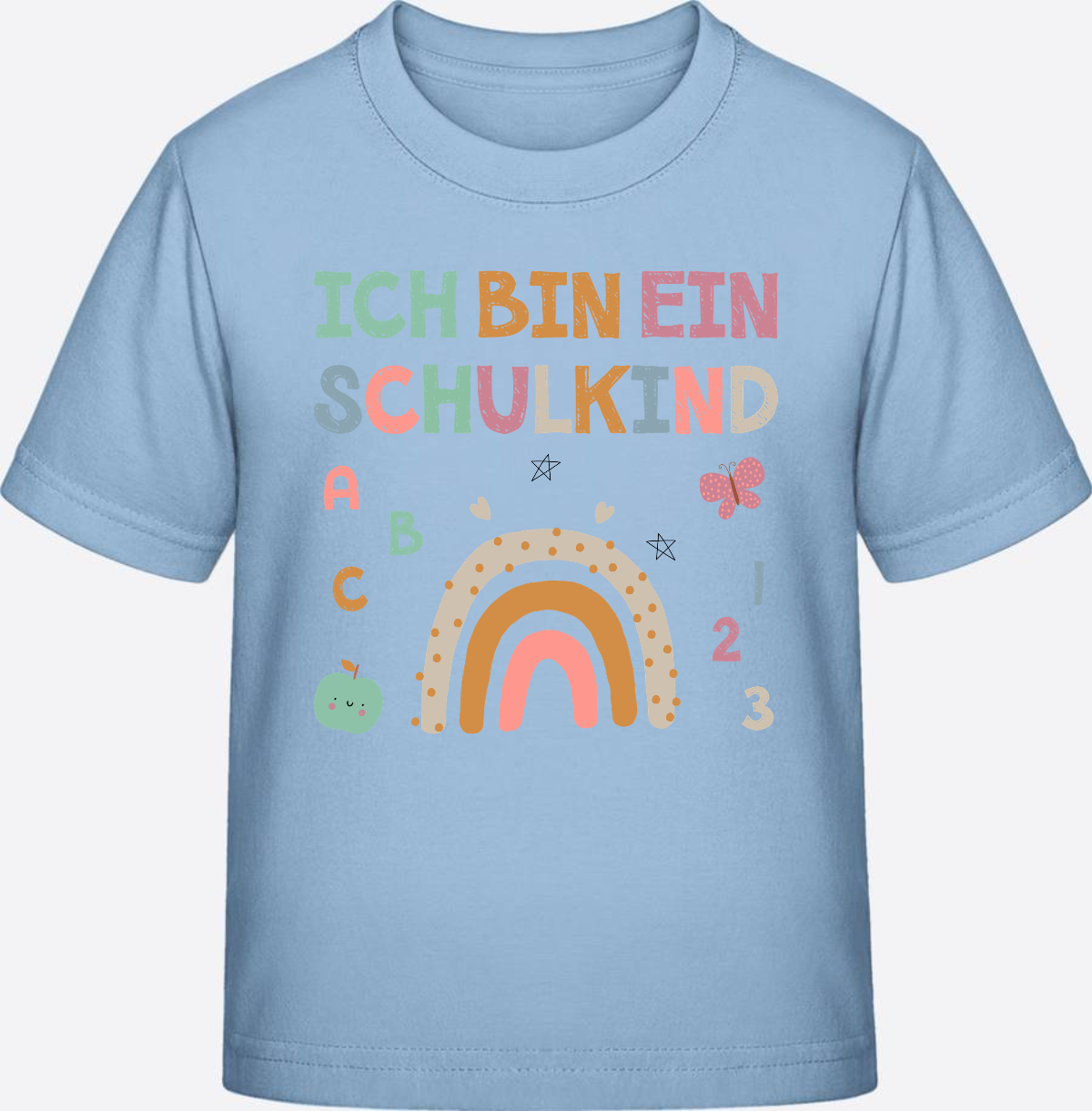T-Shirt „Ich bin ein Schulkind“ – Geschenk zur Einschulung - Blue Soul