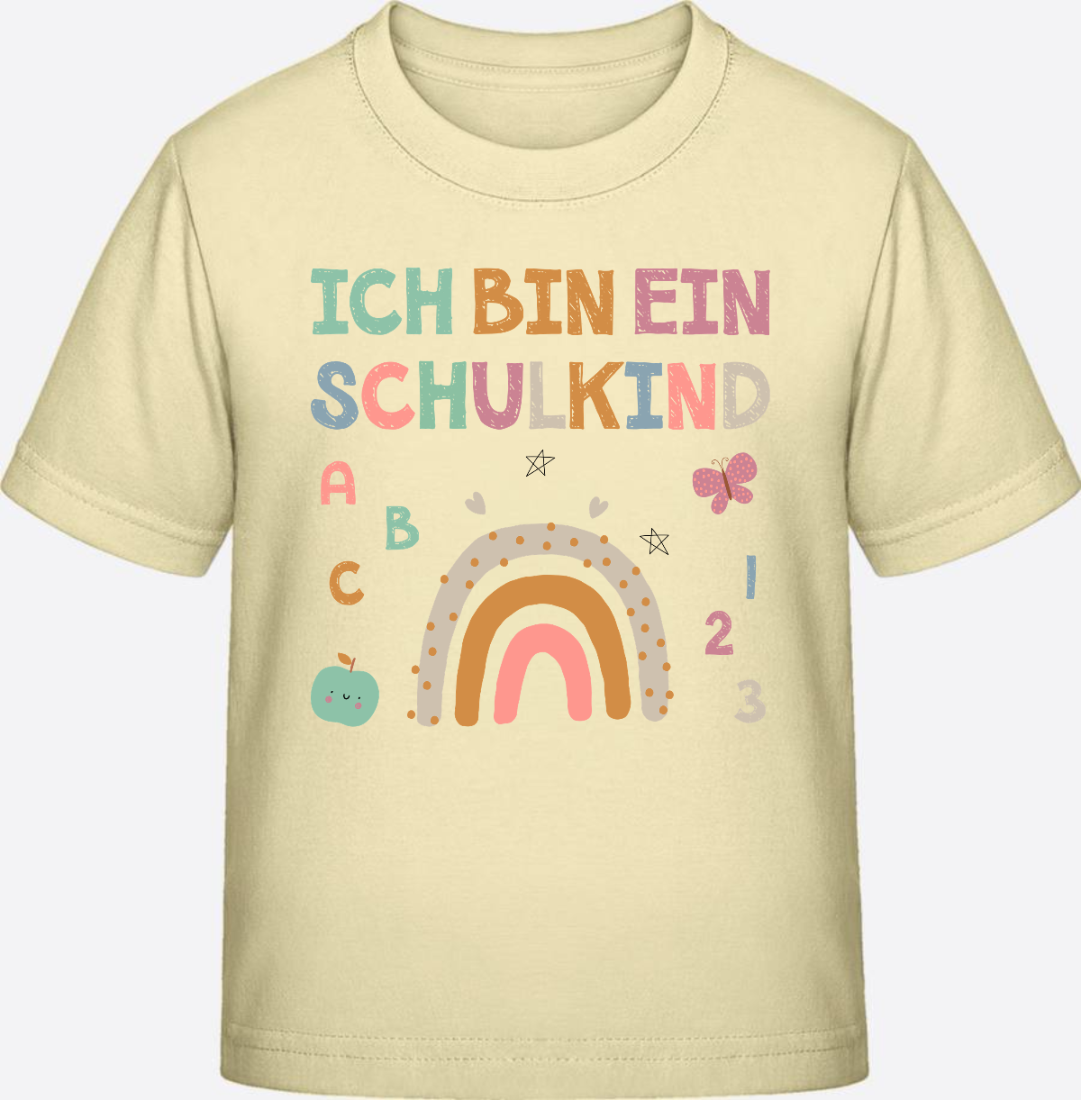 T-Shirt „Ich bin ein Schulkind“ – Geschenk zur Einschulung - Butter