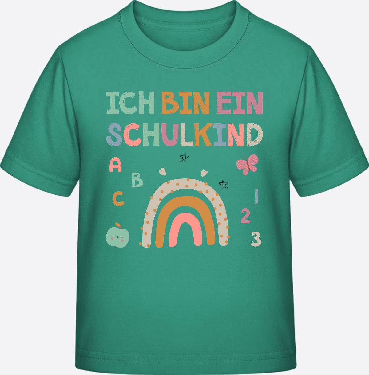 T-Shirt „Ich bin ein Schulkind“ – Geschenk zur Einschulung - Go Green