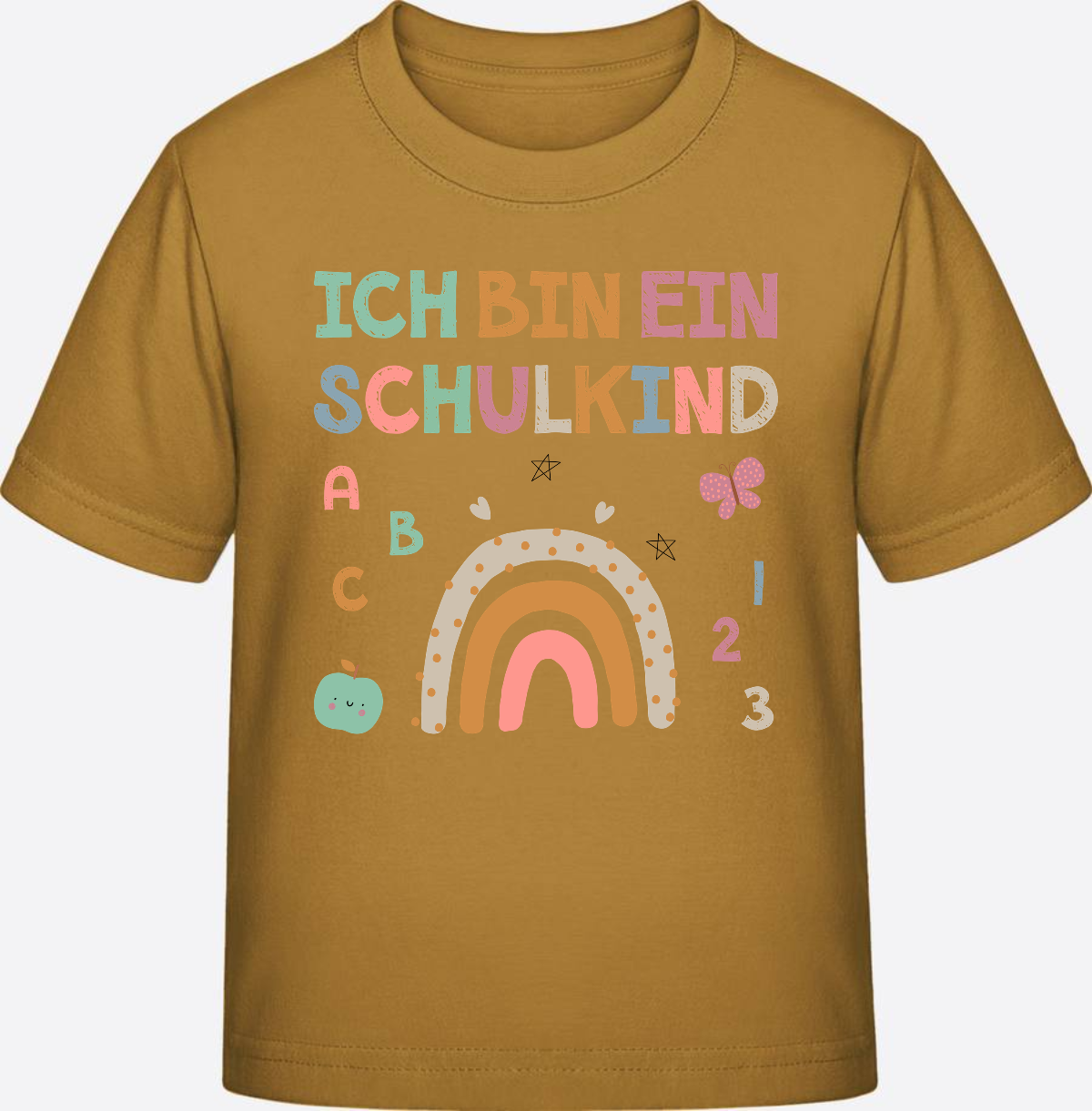 T-Shirt „Ich bin ein Schulkind“ – Geschenk zur Einschulung - Ochre
