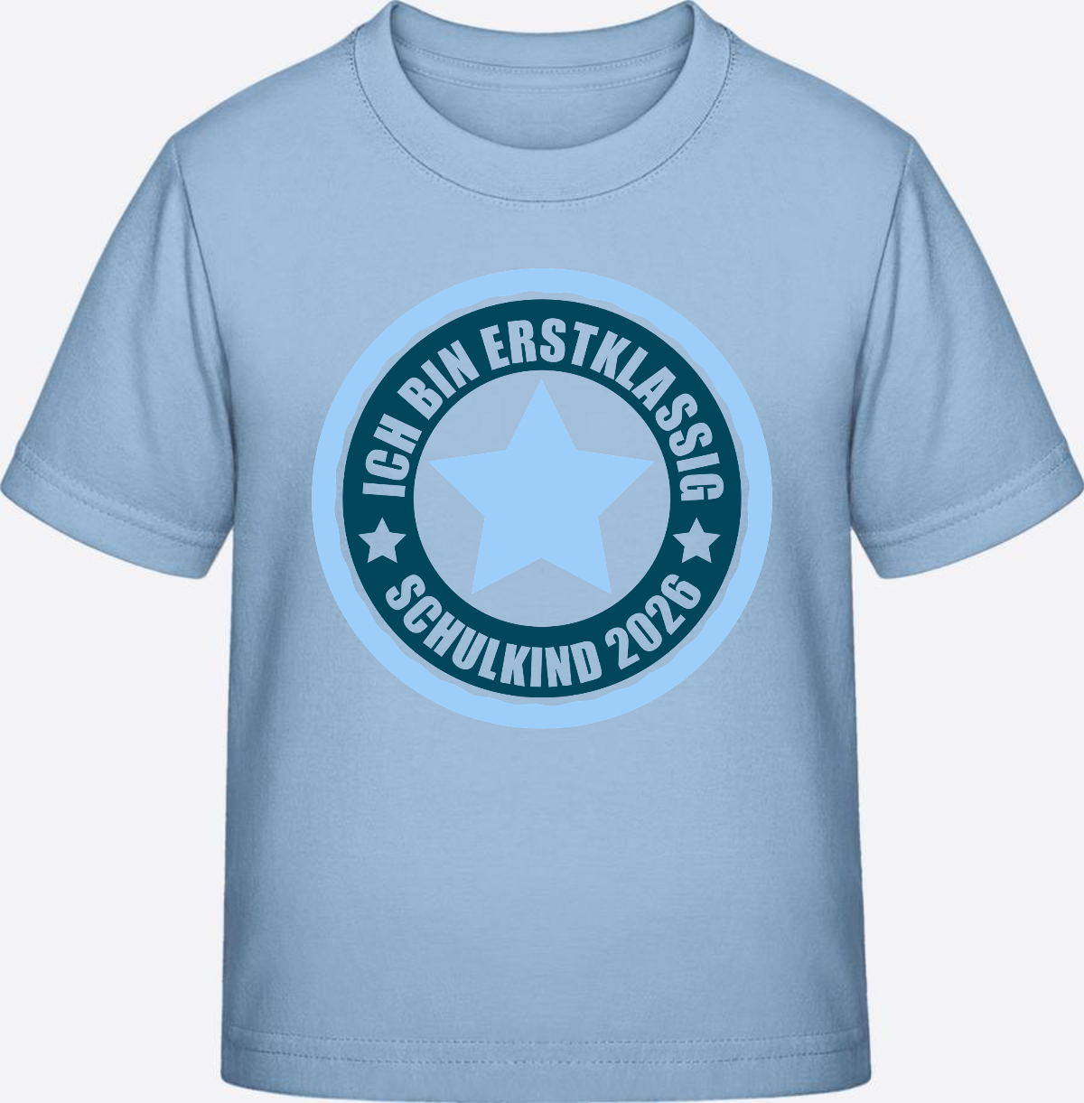 T-Shirt „Ich bin erstklassig 2026“ – Einschulung Geschenk - Blue Soul