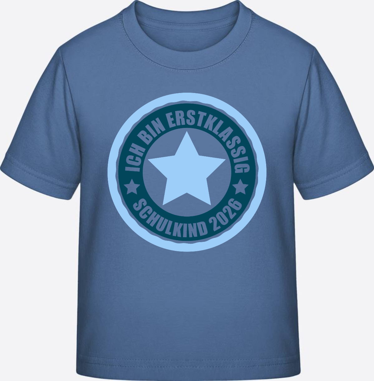 T-Shirt „Ich bin erstklassig 2026“ – Einschulung Geschenk - Bright Blue