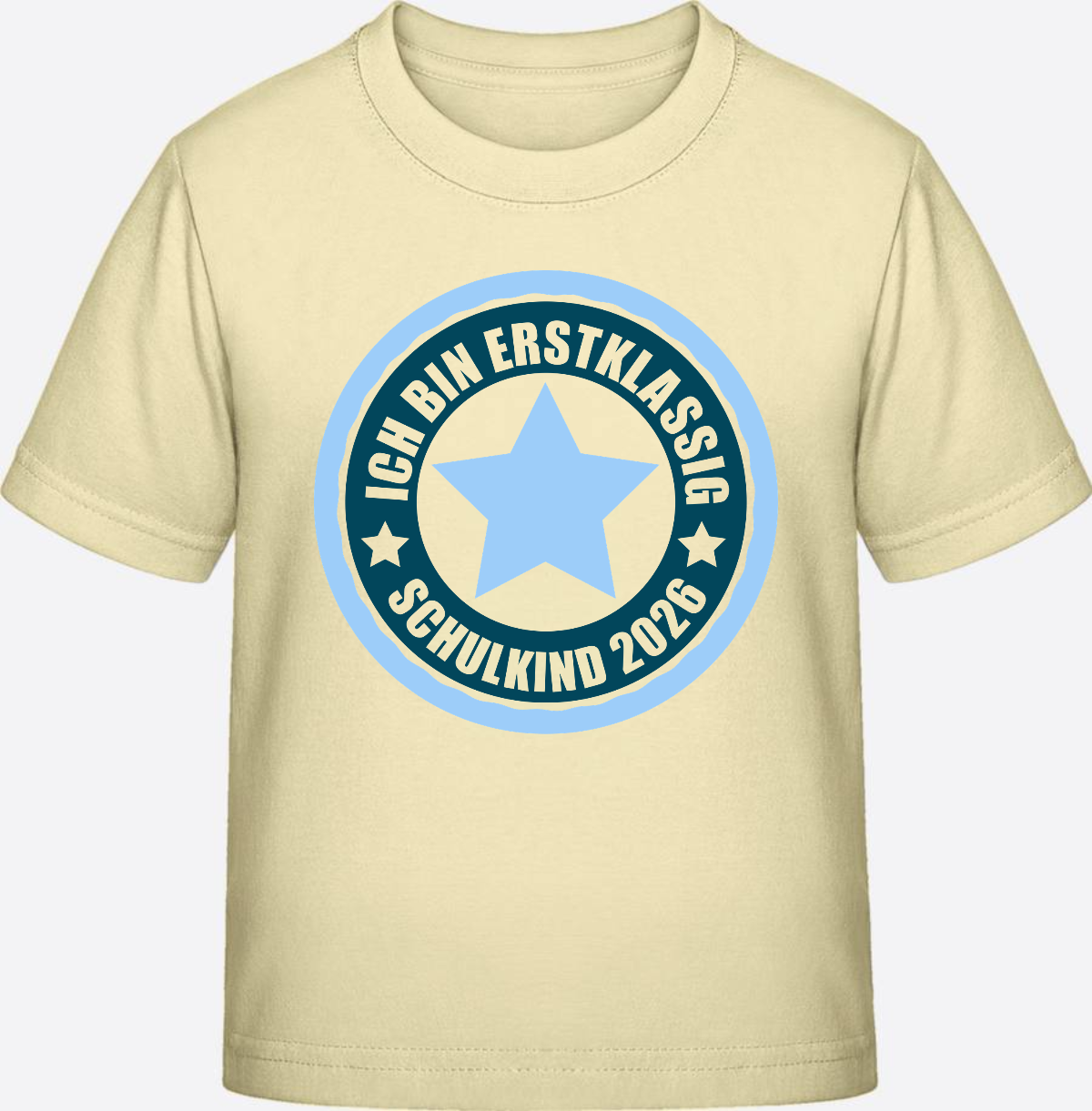 T-Shirt „Ich bin erstklassig 2026“ – Einschulung Geschenk - Butter