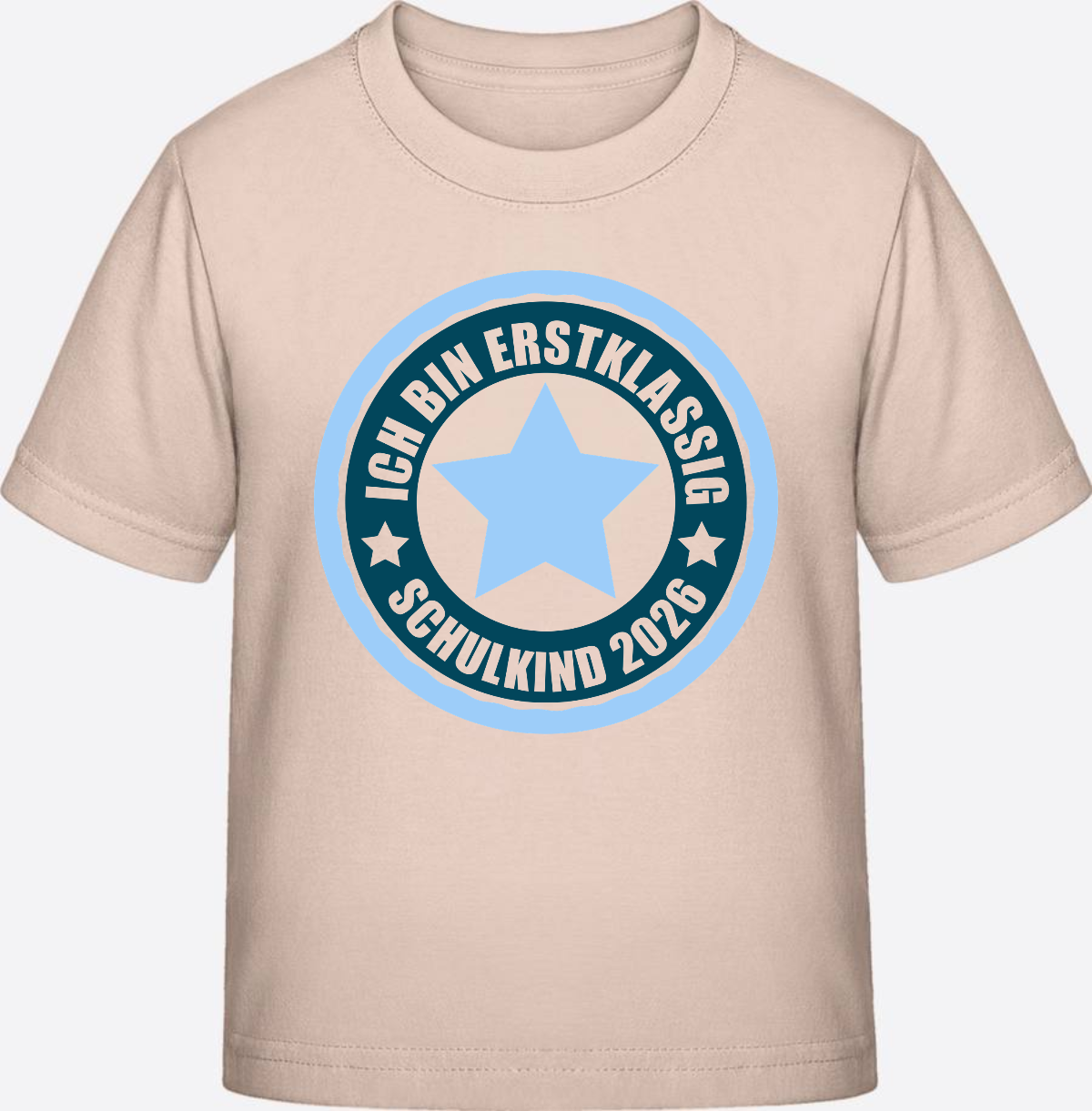 T-Shirt „Ich bin erstklassig 2026“ – Einschulung Geschenk - Eco-Heather