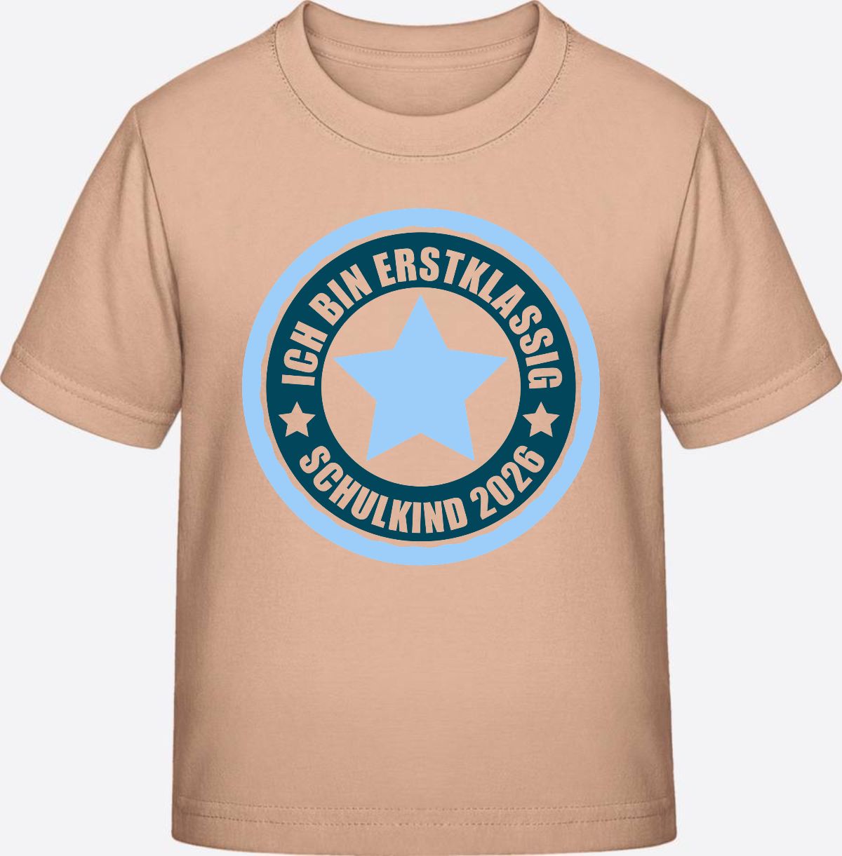 T-Shirt „Ich bin erstklassig 2026“ – Einschulung Geschenk - Fraiche Peche