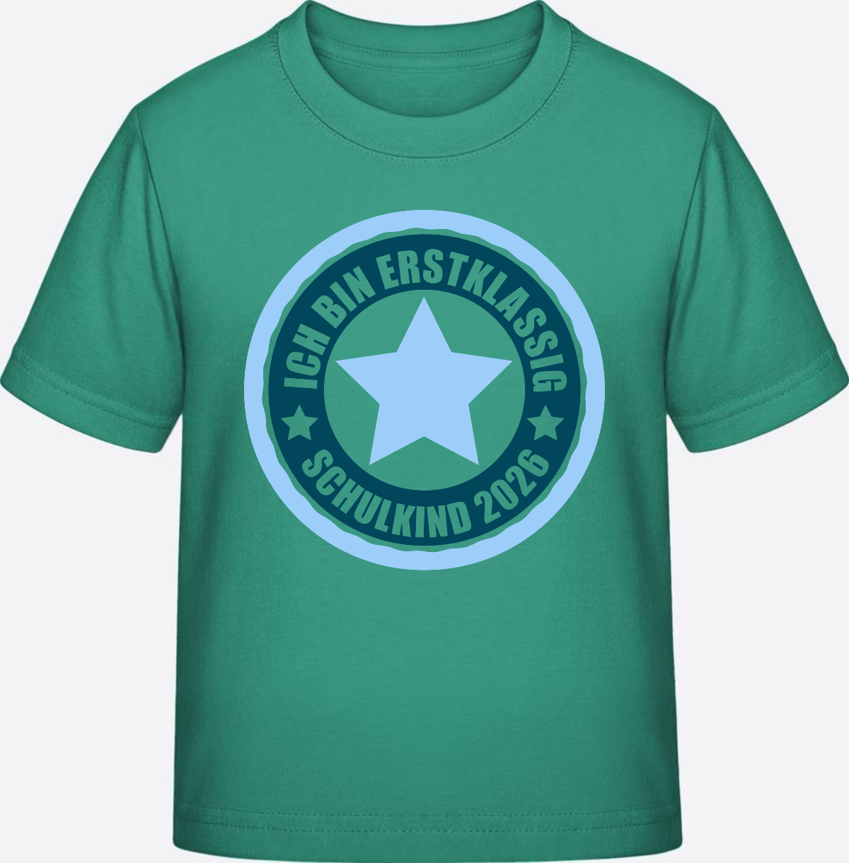 T-Shirt „Ich bin erstklassig 2026“ – Einschulung Geschenk - Go Green