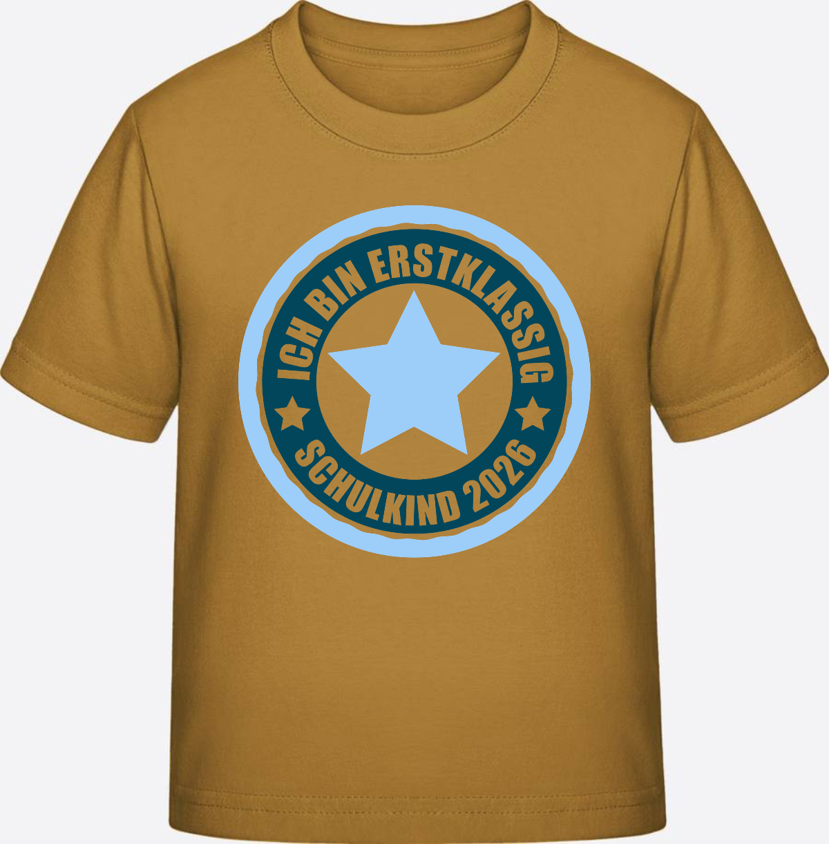 T-Shirt „Ich bin erstklassig 2026“ – Einschulung Geschenk - Ochre