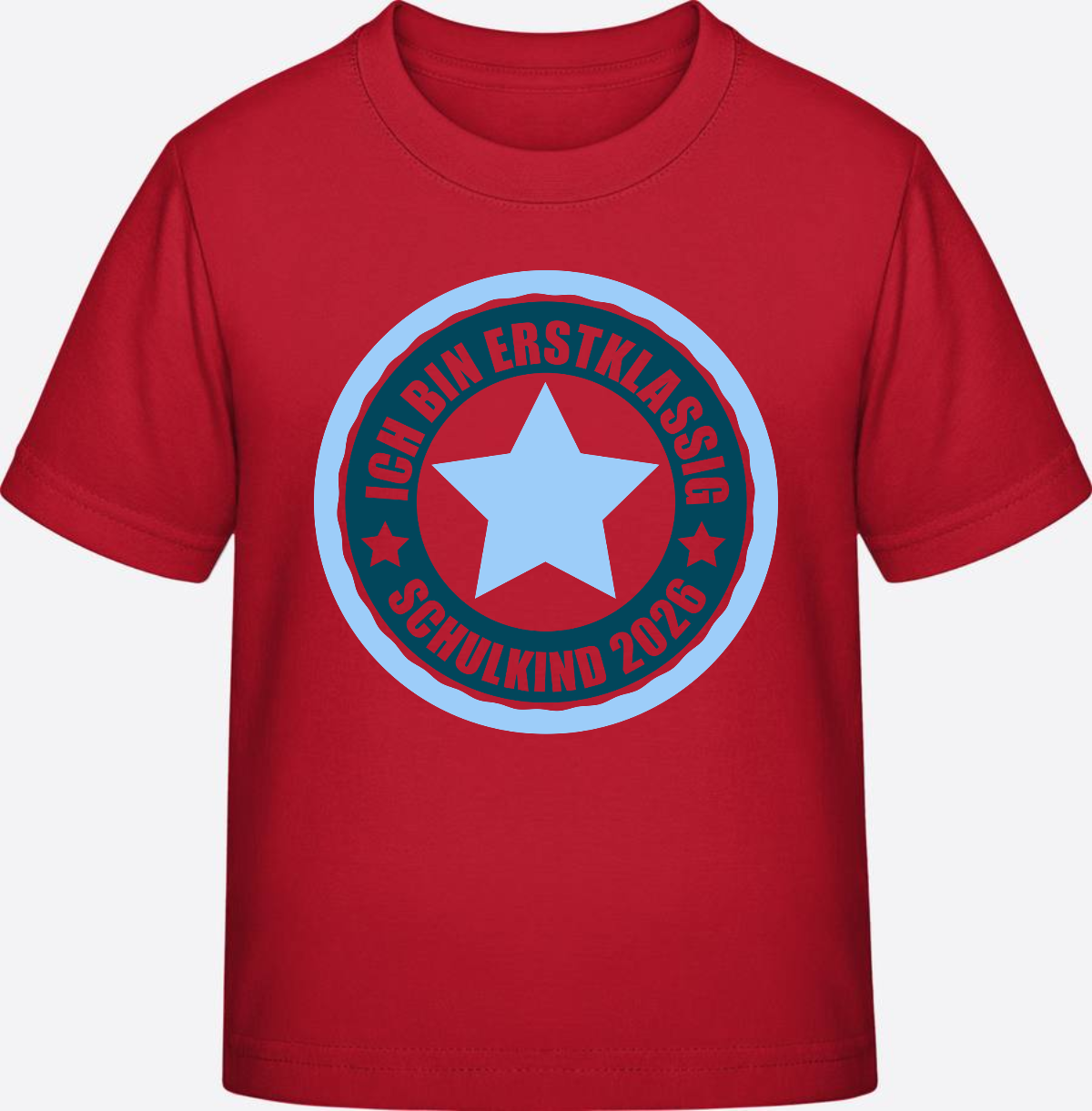T-Shirt „Ich bin erstklassig 2026“ – Einschulung Geschenk - Red
