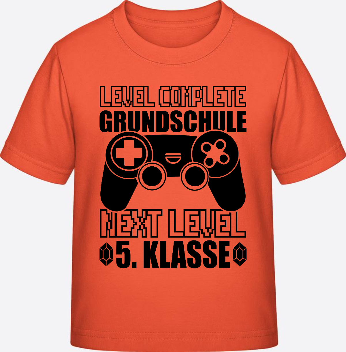 T-Shirt Level complete 5. Klasse - Personalisiert mit Name - Fiesta
