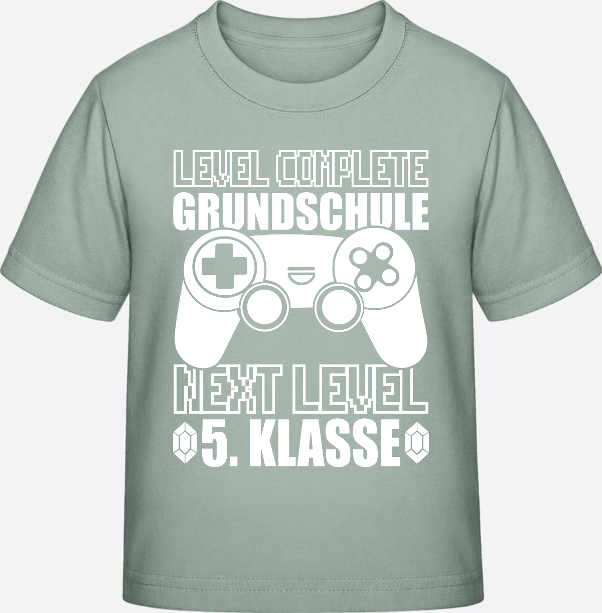 T-Shirt Next Level 5. Klasse personalisiert - weiß - Aloe