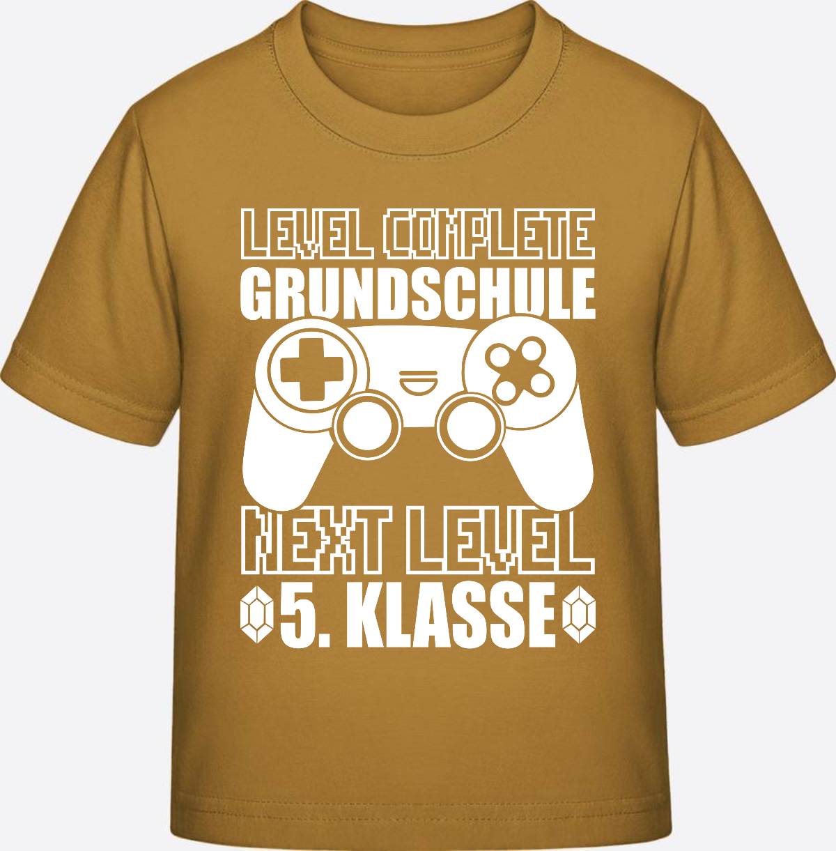 T-Shirt Next Level 5. Klasse personalisiert - weiß - Ochre