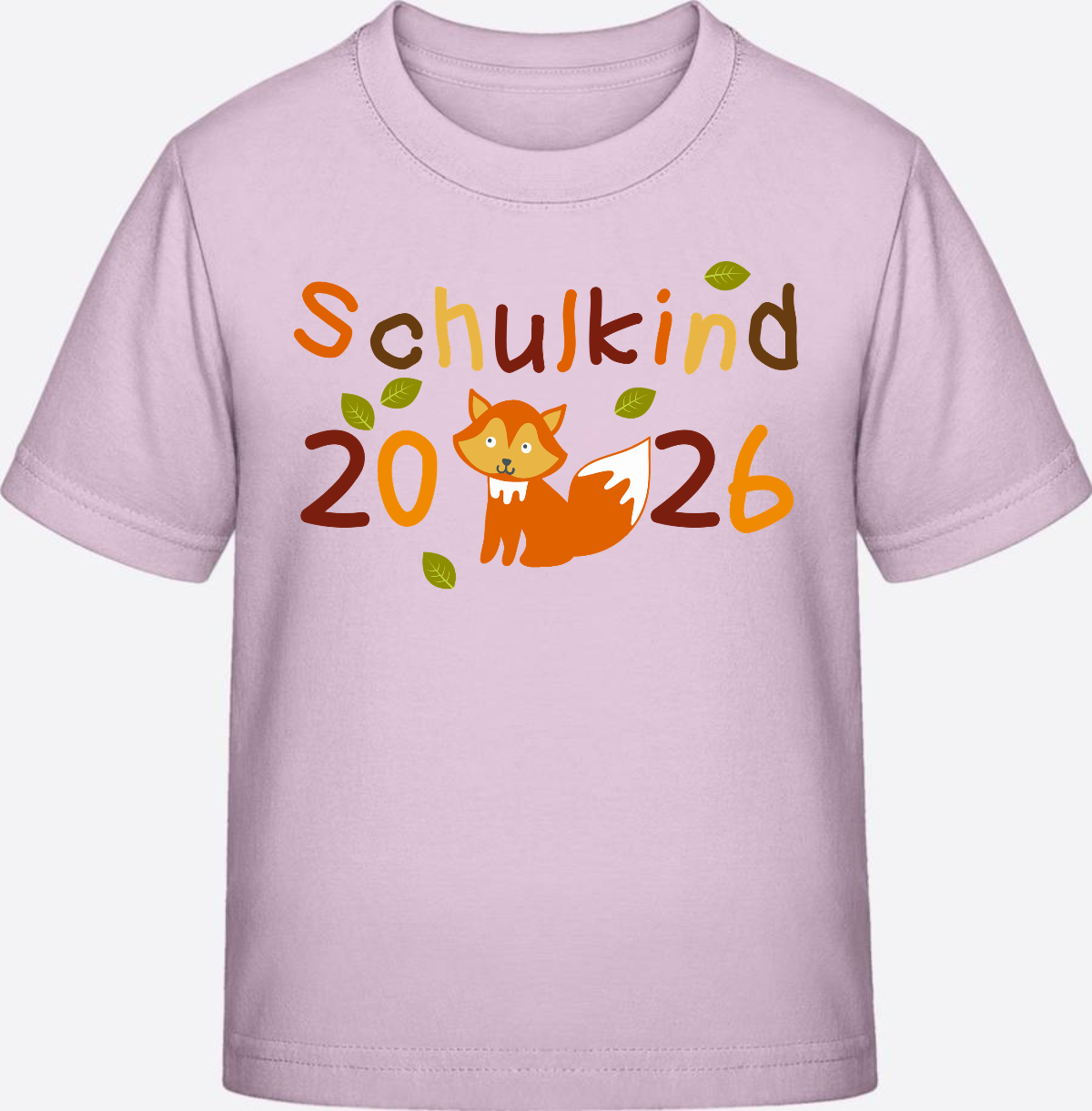 T-Shirt Schulkind 2026 Fuchs – personalisiert mit Name - Pink Sixties