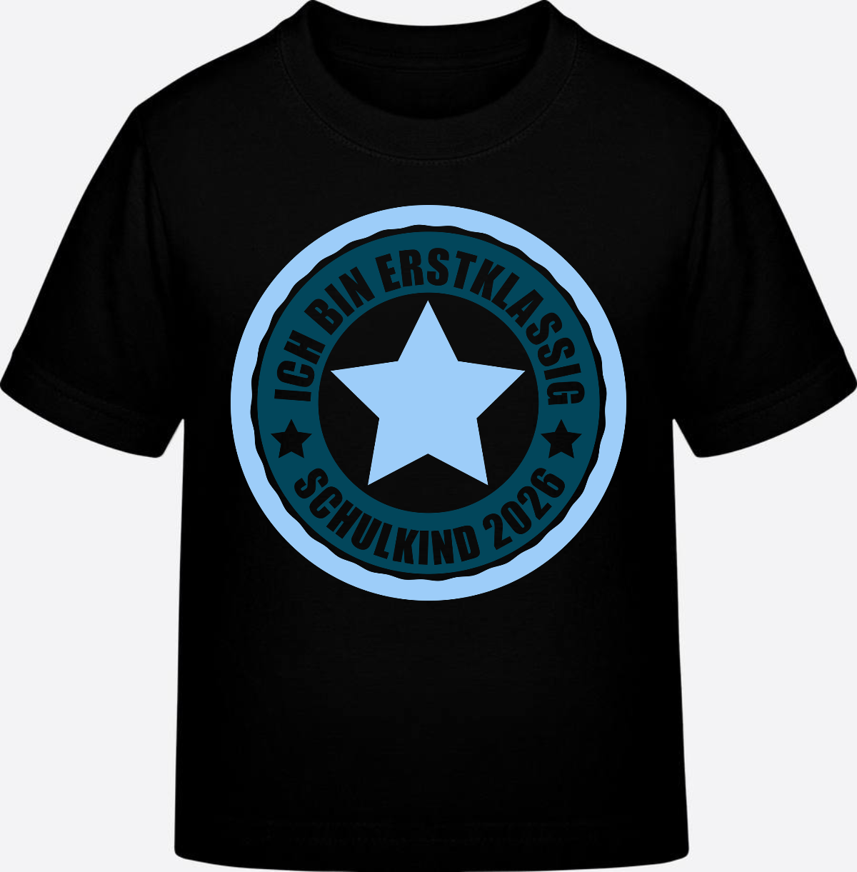T-Shirt Schulkind 2026 - Ich bin erstklassig - Black