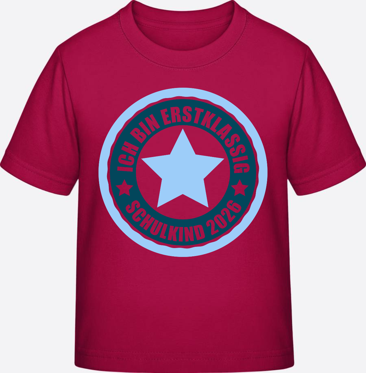 T-Shirt Schulkind 2026 - Ich bin erstklassig - Sorbet