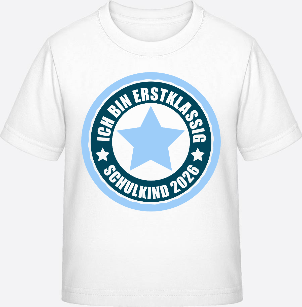 T-Shirt Schulkind 2026 - Ich bin erstklassig - White
