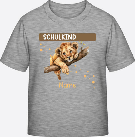 T-Shirt Schulkind – Personalisierte Geschenkidee zur Einschulung - Heather Grey