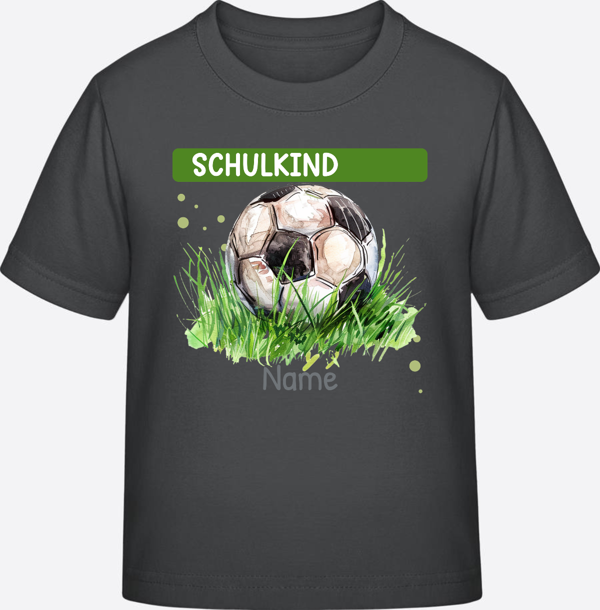 T-Shirt zur Einschulung – Personalisiertes Geschenk zum Schulstart - Anthracite