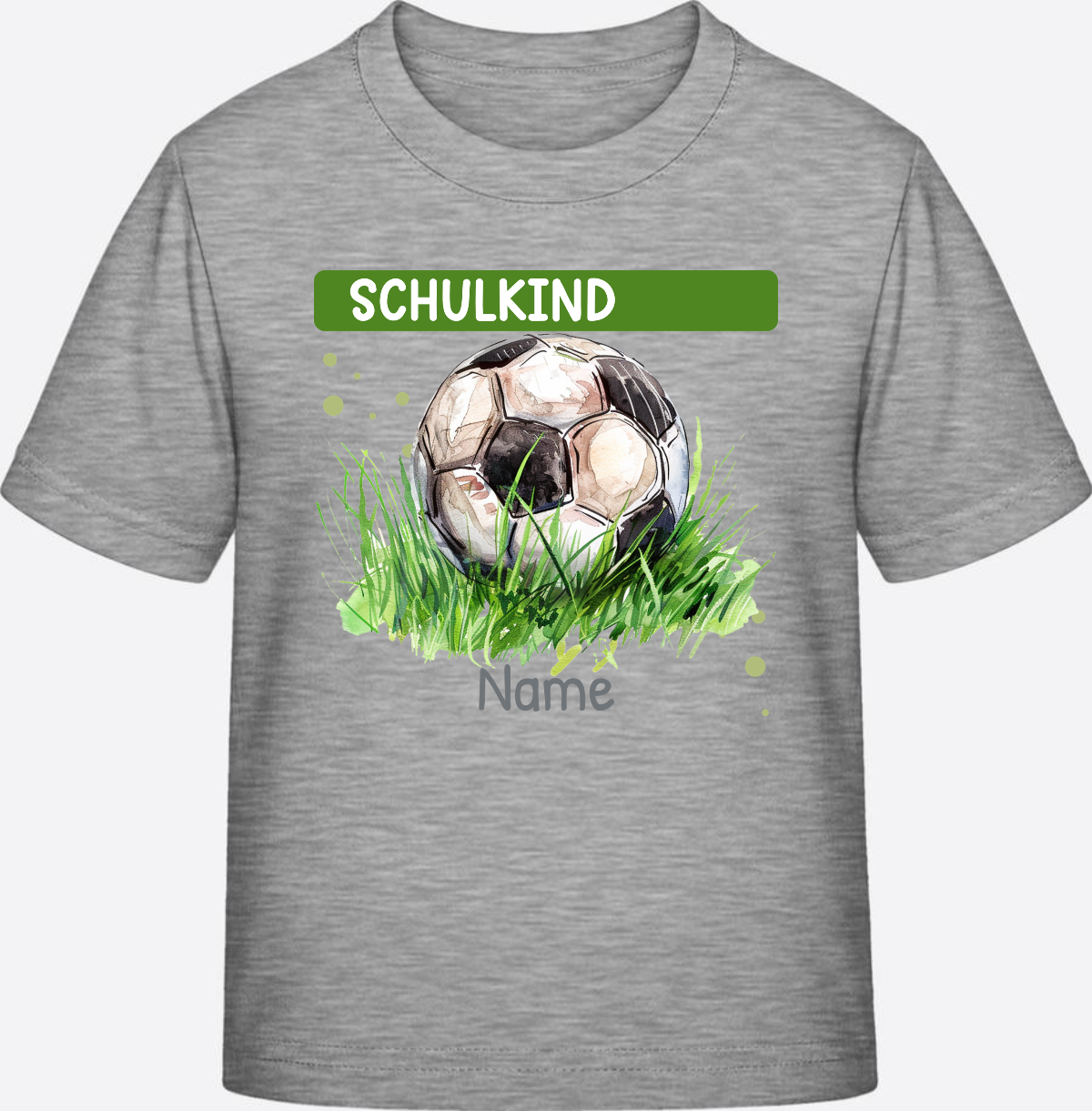 T-Shirt zur Einschulung – Personalisiertes Geschenk zum Schulstart - Heather Grey