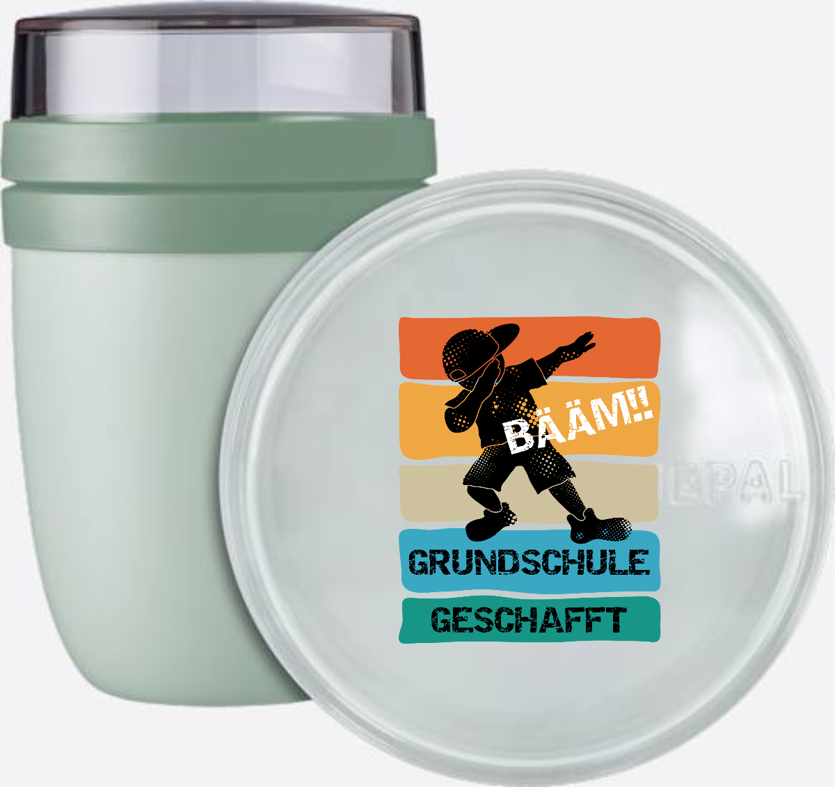Tasse "Bääm! Grundschule geschafft" – Personalisiert mit Name - Nordic Sage